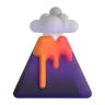 Emoji Vulcano 🌋 image - Microsoft 3D Fluent style