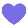 Fioletowe serce Emoji 💜 image - Tossface style
