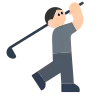 Person Golfing: Light Skin Tone Emoji 🏌🏻 image - Tossface style