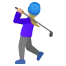 Woman Golfing: Medium-Light Skin Tone Emoji 🏌🏼‍♀️ image - Google Noto Color style