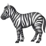 Zebra ใบหน้า Emoji 🦓 image - Samsung style
