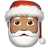 Santa Claus: Medium Skin Tone Emoji 🎅🏽 image - Apple style