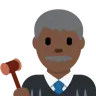 Man Judge: Dark Skin Tone Emoji 👨🏿‍⚖️ image - Twitter / X (Twemoji) style