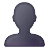 Poitrine en silhouette Emoji 👤 image - Samsung style
