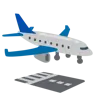 Avion à l’atterrissage Emoji 🛬 image - Google Noto Color style