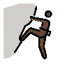 Person Climbing: Dark Skin Tone Emoji 🧗🏿 image - OpenMoji style