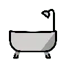 Badewanne Emoji 🛁 image - OpenMoji style