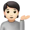 Person Tipping Hand: Light Skin Tone Emoji 💁🏻 image - Apple style