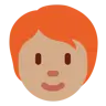 Person: Medium Skin Tone, Red Hair Emoji 🧑🏽‍🦰 image - Twitter / X (Twemoji) style