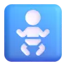 สัญลักษณ์เด็ก Emoji 🚼 image - Microsoft 3D Fluent style