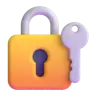 ล็อคปิดด้วยกุญแจ Emoji 🔐 image - Microsoft 3D Fluent style
