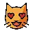Smiling Cat With Heart-Eyes