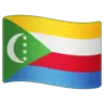 Flag: Comoros Emoji 🇰🇲 image - WhatsApp style