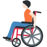 Person In Manual Wheelchair: Light Skin Tone Emoji 🧑🏻‍🦽 image - Twitter / X (Twemoji) style