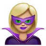 Woman Supervillain: Medium-Light Skin Tone Emoji 🦹🏼‍♀️ image - WhatsApp style