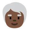 Older Person: Dark Skin Tone Emoji 🧓🏿 image - Twitter / X (Twemoji) style