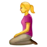 Woman Kneeling Emoji 🧎‍♀️ image - WhatsApp style