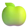 แอปเปิ้ลเขียว Emoji 🍏 image - Microsoft 3D Fluent style