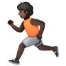Person Running: Dark Skin Tone Emoji 🏃🏿 image - Samsung style