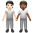 People Holding Hands: Light Skin Tone, Medium-Dark Skin Tone
