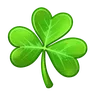 Shamrock Emoji ☘ image - Telegram style