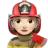 Woman Firefighter: Light Skin Tone