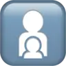 Family: Adult, Child Emoji 🧑‍🧒 image - Apple style