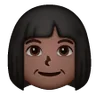 Woman: Dark Skin Tone Emoji 👩🏿 image - Samsung style