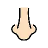 Nose: Light Skin Tone Emoji 👃🏻 image - OpenMoji style