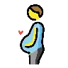 Эмодзи Беременный мужчина 🫃 image - OpenMoji style