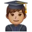 Man Student: Medium Skin Tone