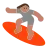 Person Surfing: Medium Skin Tone