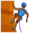 Man Climbing: Medium-Dark Skin Tone