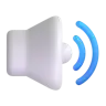 ลำโพงสามคลื่นเสียง Emoji 🔊 image - Microsoft 3D Fluent style
