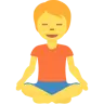 บุคคลในตำแหน่งโลตัส Emoji 🧘 image - Twitter / X (Twemoji) style