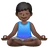 Man In Lotus Position: Dark Skin Tone