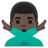 Man Gesturing No: Dark Skin Tone