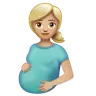 Pregnant Woman: Medium-Light Skin Tone Emoji 🤰🏼 image - WhatsApp style