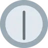 Emoji Quadrante dell'orologio Twelve-Thirty 🕧 image - Twitter / X (Twemoji) style