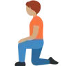 Person Kneeling: Medium Skin Tone Emoji 🧎🏽 image - Twitter / X (Twemoji) style