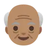 Old Man: Medium Skin Tone Emoji 👴🏽 image - Google Noto Color style