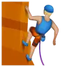 Person Climbing: Medium-Light Skin Tone Emoji 🧗🏼 image - WhatsApp style