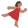 Woman Dancing: Medium Skin Tone Emoji 💃🏽 image - Tossface style