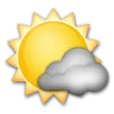 Sun Behind Small Cloud