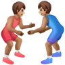 Men Wrestling: Medium Skin Tone Emoji 🤼🏽‍♂️ image - Samsung style