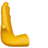 Leftwards Pushing Hand Emoji 🫷 image - Apple style
