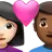 Couple With Heart: Woman, Man, Light Skin Tone, Medium-Dark Skin Tone