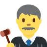 Man Judge Emoji 👨‍⚖️ image - Twitter / X (Twemoji) style