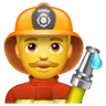 Man Firefighter Emoji 👨‍🚒 image - WhatsApp style