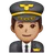 Man Pilot: Medium Skin Tone